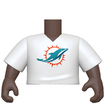 PY: Torso- ML SK4- VNeck(WH) Dolphins, Image 1